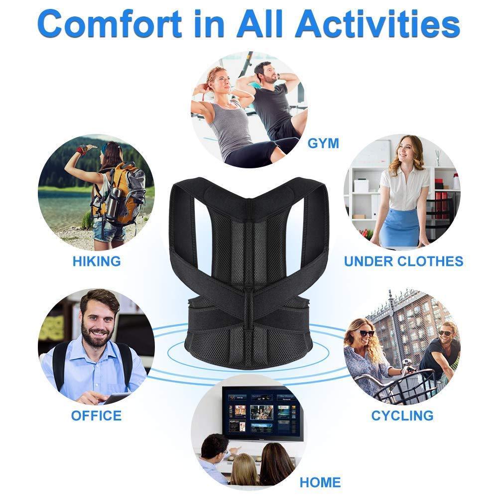 Travel Essentials - Toiletries Posture Corrector Back Brace Clavicle Support Hunching Trainer