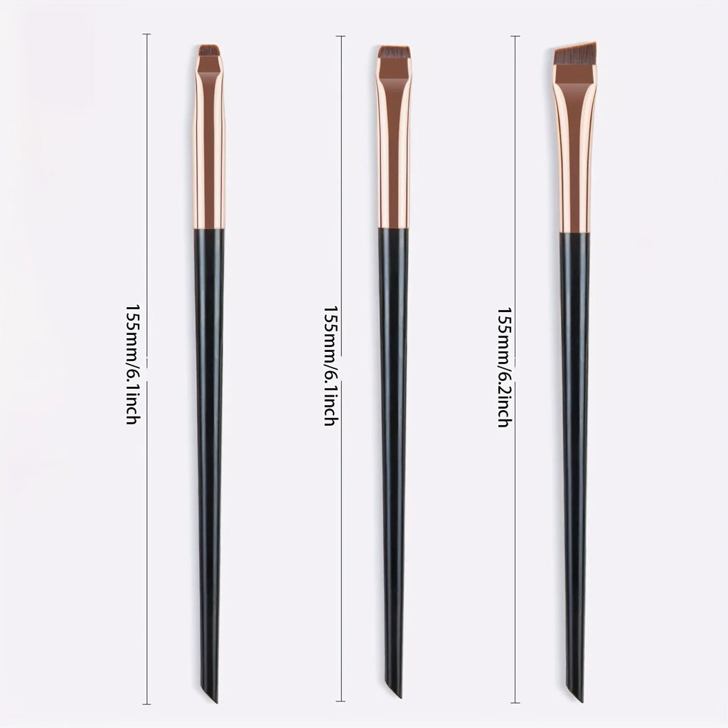 3-piece precision eyeliner and eyebrow brush set (photo 4 of 10)