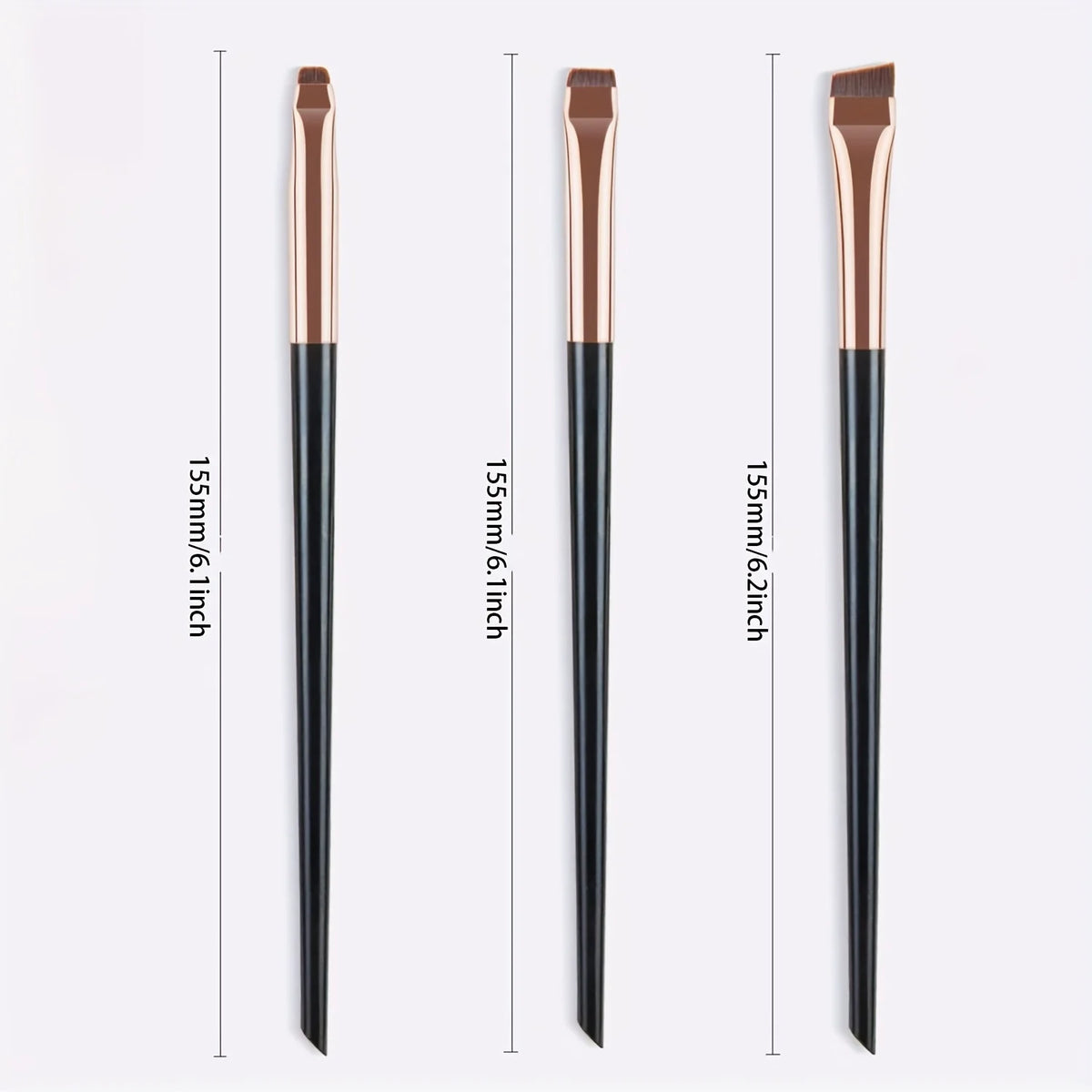 3-piece precision eyeliner and eyebrow brush set (photo 4 of 10)