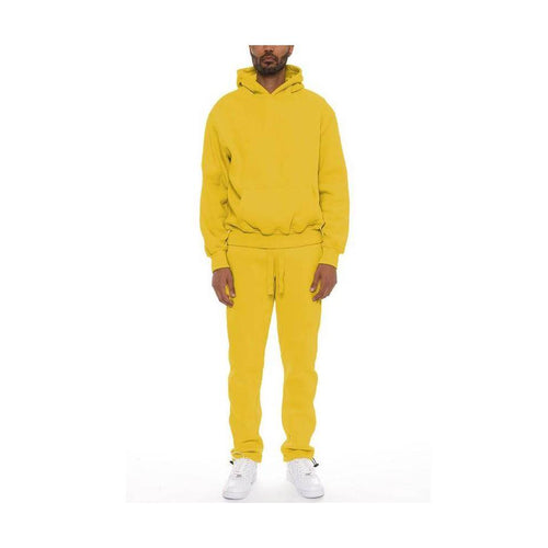 Mens Cotton Blend Hoodie Pants Set - VacationGrabs