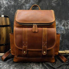 VacationGrabs premium leather backpack with multiple compartments and durable design for everyday use