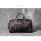Brown leather duffel bag by VacationGrabs, perfect as a professional business travel bag