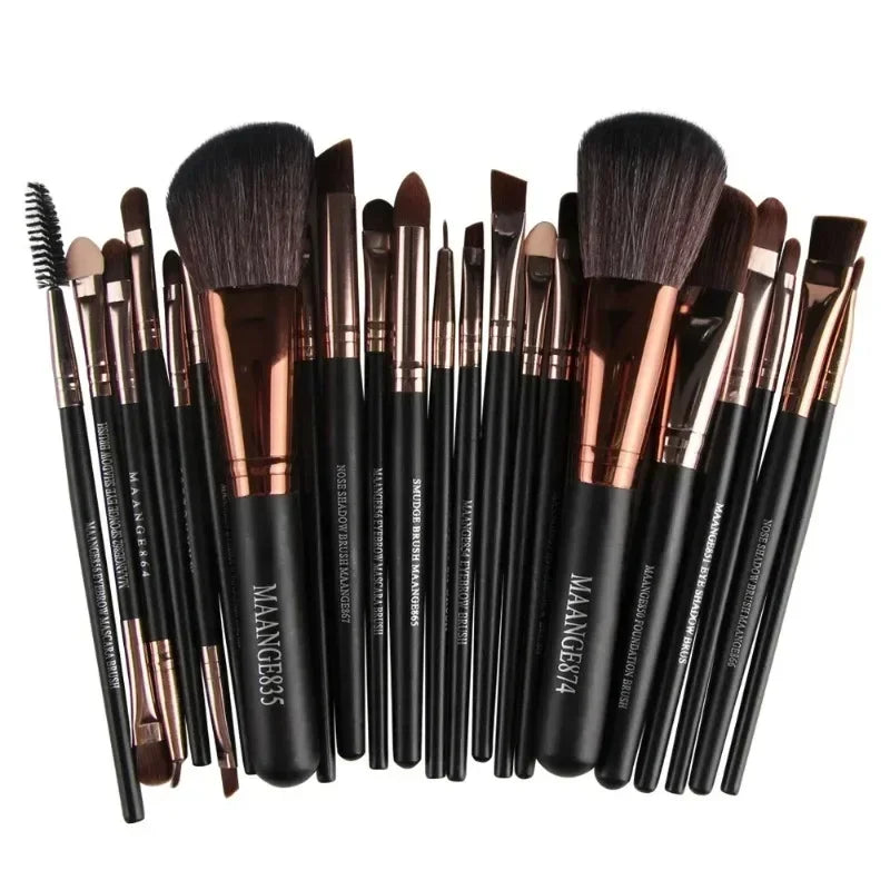 professional makeup brush set for eyeshadow and eyeliner (photo 1 of 9)