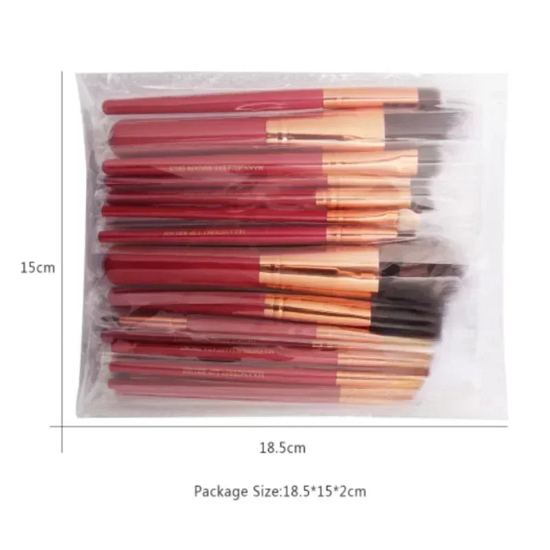 professional makeup brush set for eyeshadow and eyeliner (photo 3 of 9)