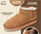 PROJECT CLOUD 100% Genuine Leather Womens Boots Ankle Boots for Women Shoes – side profile