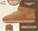 PROJECT CLOUD 100% Genuine Leather Womens Boots Ankle Boots for Women Shoes – back view