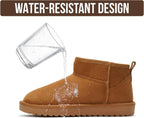 PROJECT CLOUD 100% Genuine Leather Womens Boots Ankle Boots for Women Shoes – close-up upper detail