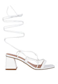 Provoked Lace Up Block Heeled Sandals