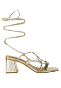 Provoked Lace Up Block Heeled Sandals