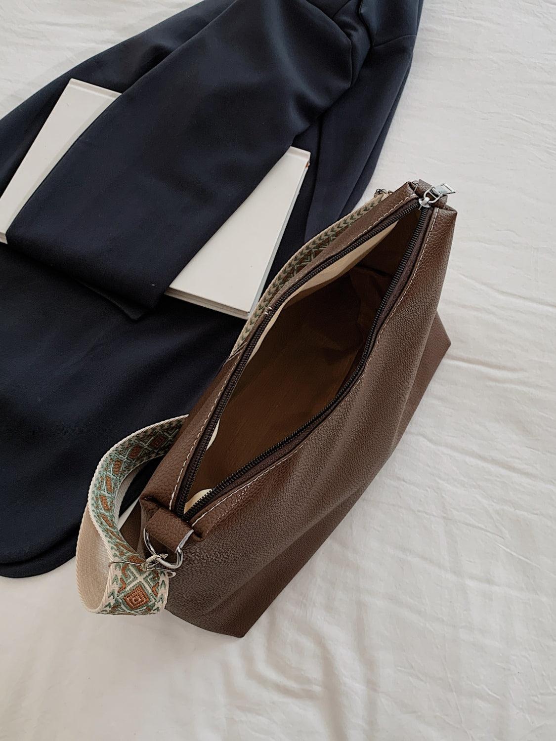 Wallets, Handbags & Accessories PU Leather Geometric Pattern Strap Shoulder Bag