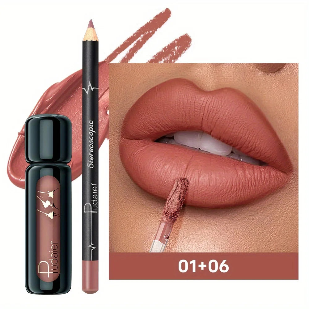 Lip liner in nude shade, perfect for lips with lip liner application