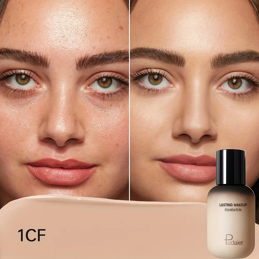 Puddaier Lasting Makeup Foundation for full coverage, skin tone evening