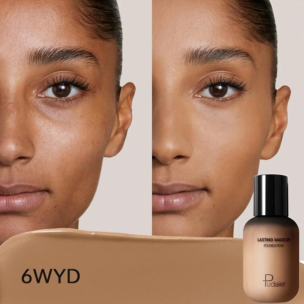 Foundation for full coverage, lightweight, natural finish for diverse skin tones