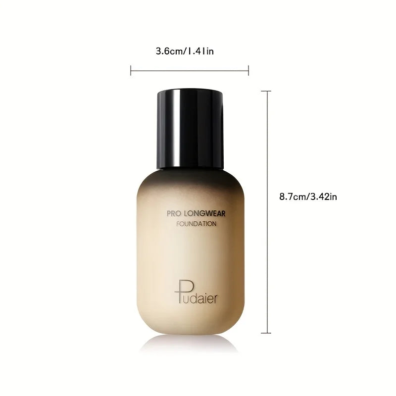 Pudaier Pro Longwear Foundation for full coverage in a sleek bottle