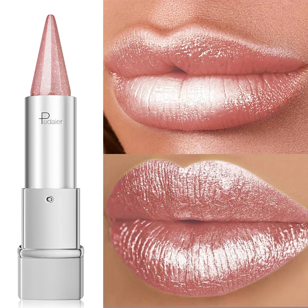 VacationGrabs glitter lipstick gloss, shimmering pink shade for vibrant lips