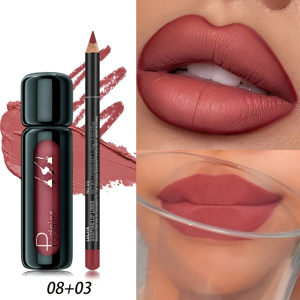 Pudr Lip Gloss in deep mauve, creamy texture for vibrant lips