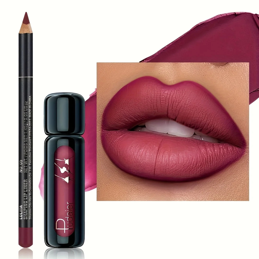 VacationGrabs lip gloss in deep plum shade, perfect for evening wear
