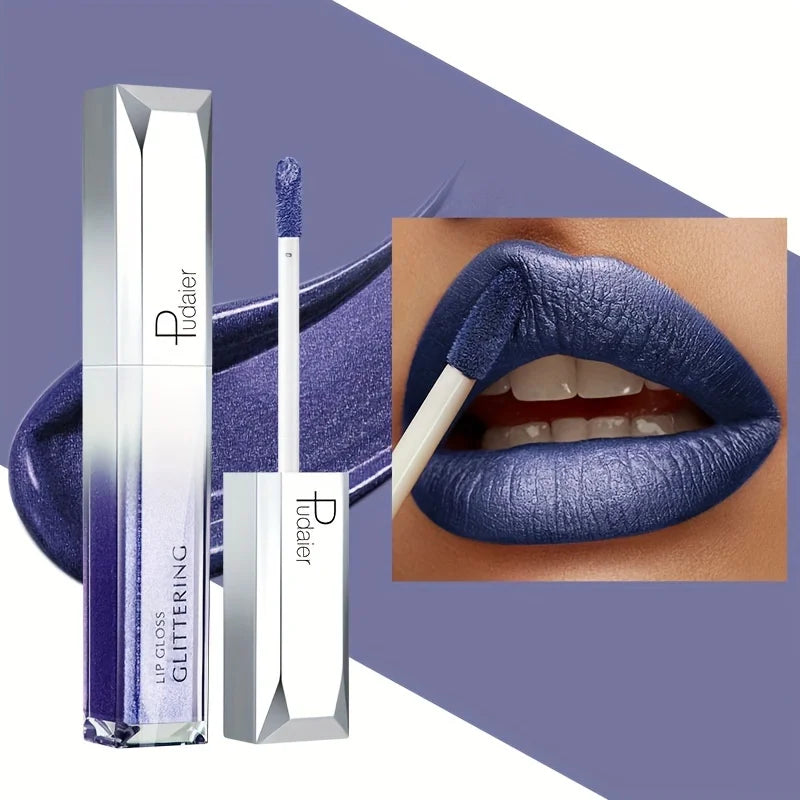 VacationGrabs lip gloss glitter lips in shimmering purple for a dazzling look