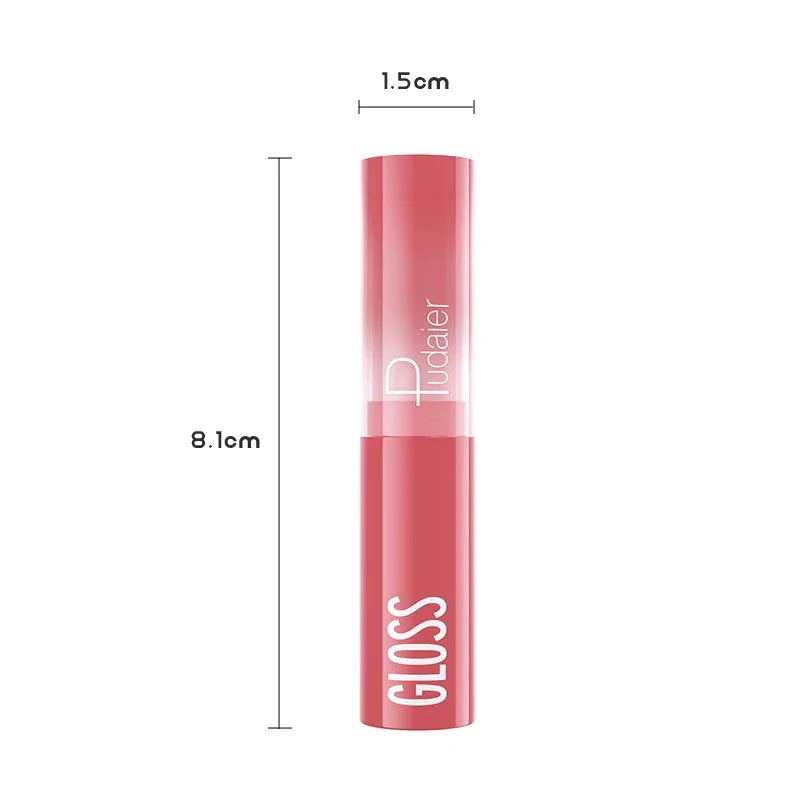 VacationGrabs lip gloss in soft pink color for a shiny look