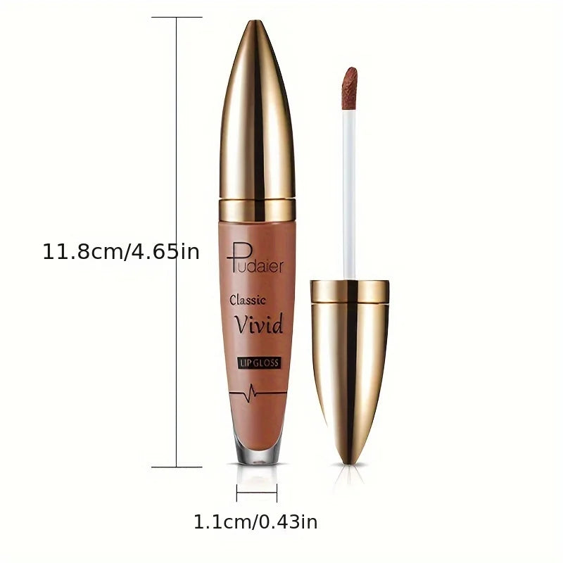Pudaier classic vivid matte lipstick MAC in a warm brown shade for daily wear