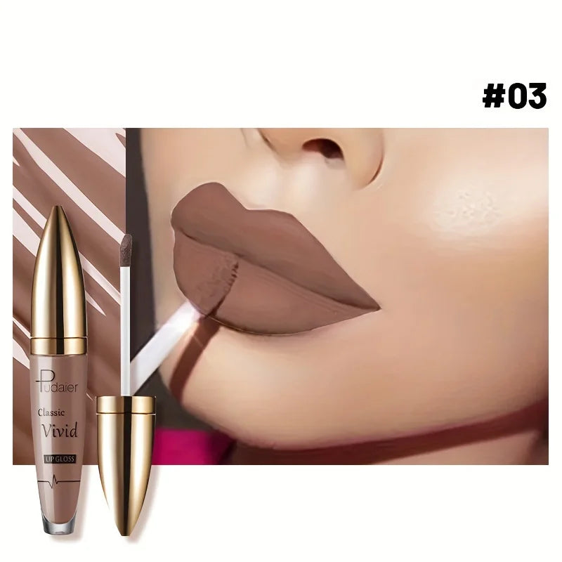 Matte lipstick MAC in brown shade for a chic look