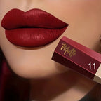 Matte lipstick MAC in rich red color for bold lip looks