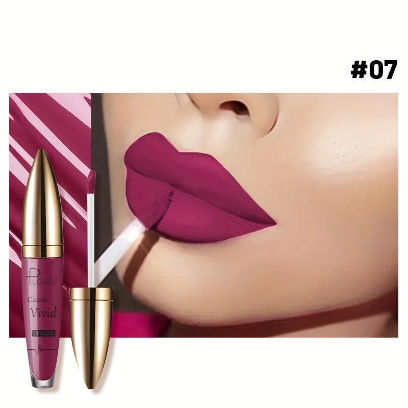 Vivid matte lipstick MAC in deep berry color for a bold look