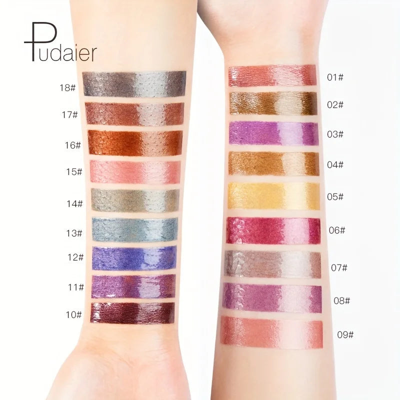 Swatches of matte lipstick MAC shades on skin for color preview
