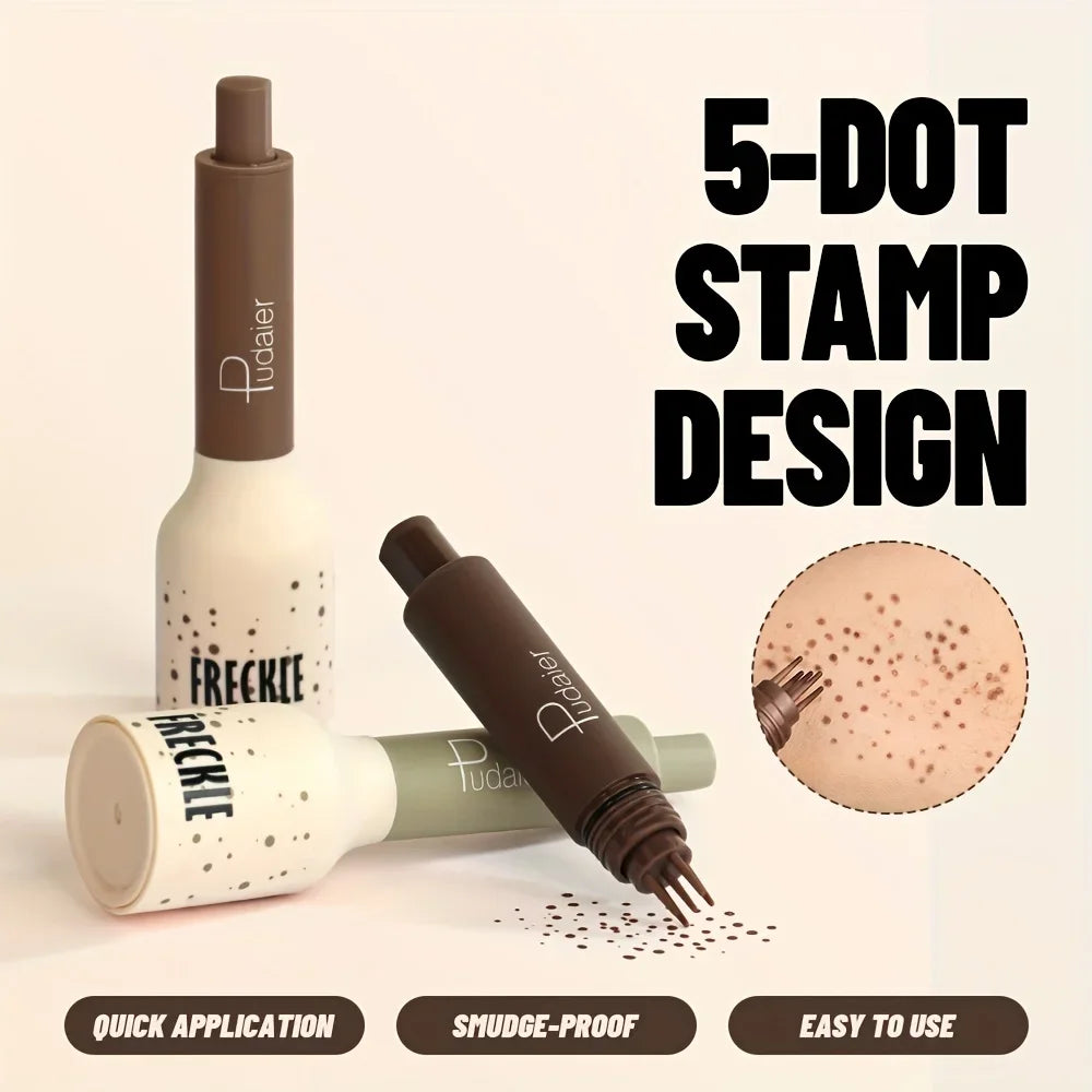 Waterproof body makeup freckle stamp in tan, shudge-proof and easy to use