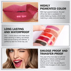 Waterproof lip gloss in vibrant color for all-day wear