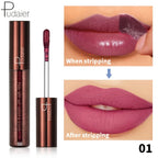 Pudaier waterproof lip gloss in plum, perfect for long-lasting shine