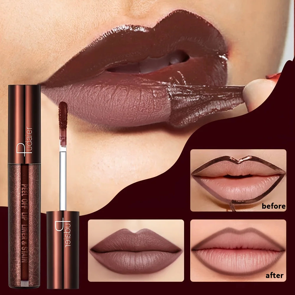 waterproof lip gloss in brown, long-lasting shine for everyday use