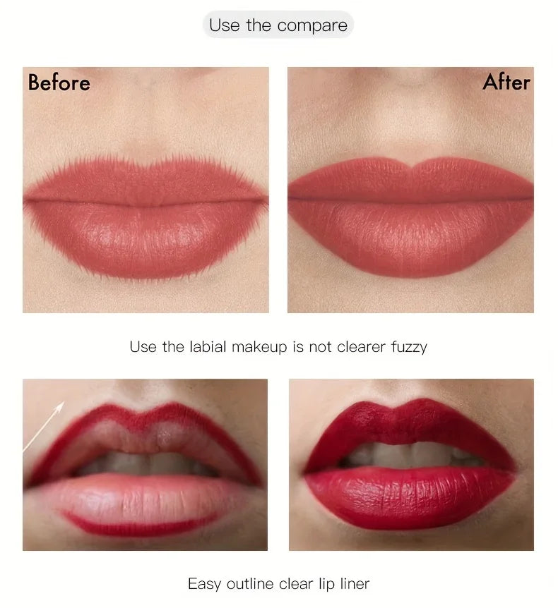 VacationGrabs lipstick pencil waterproof, vibrant red for lasting color