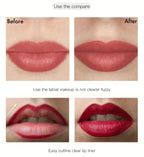 VacationGrabs lipstick pencil waterproof, vibrant red for lasting color