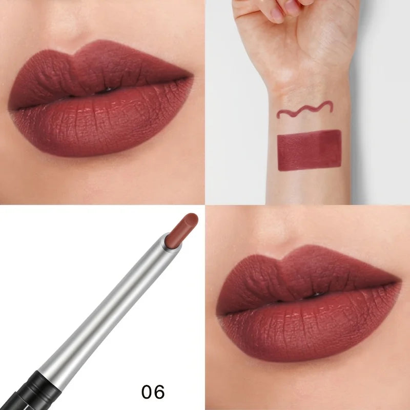 VacationGrabs lipstick pencil waterproof in rich burgundy shade for long-lasting wear