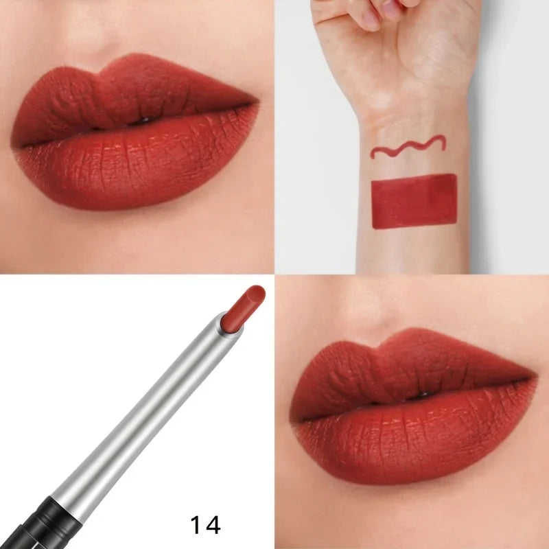 VacationGrabs lipstick pencil waterproof in rich red ideal for long-lasting wear