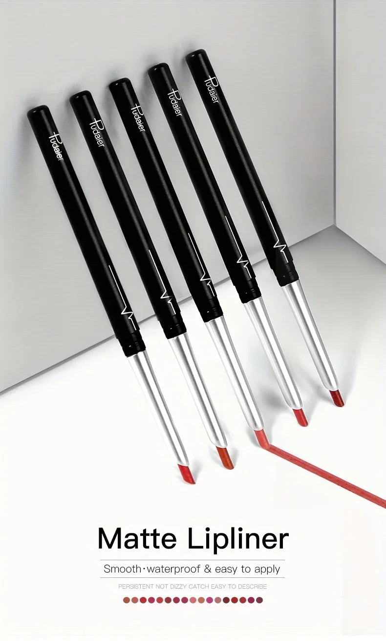 VacationGrabs lipstick pencil waterproof, matte lip liner set for precise application
