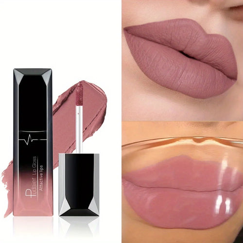 Matte lipstick MAC in a soft nude shade for a stylish finish