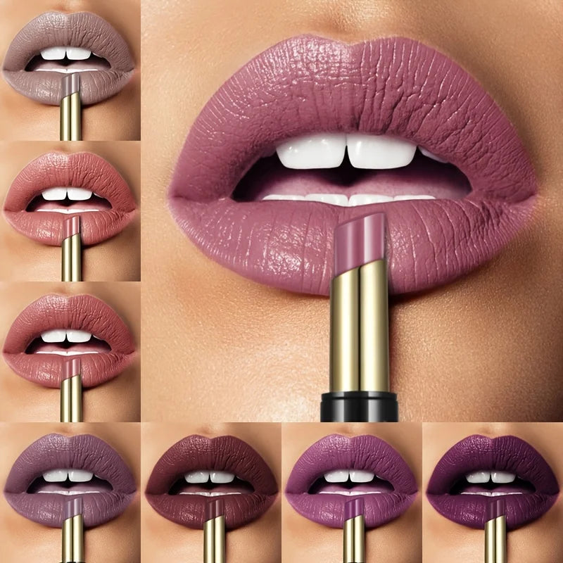 Lips with lip liner showcasing various lipstick shades for makeup looks