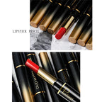 Red lipstick pencil for defined lips with lip liner