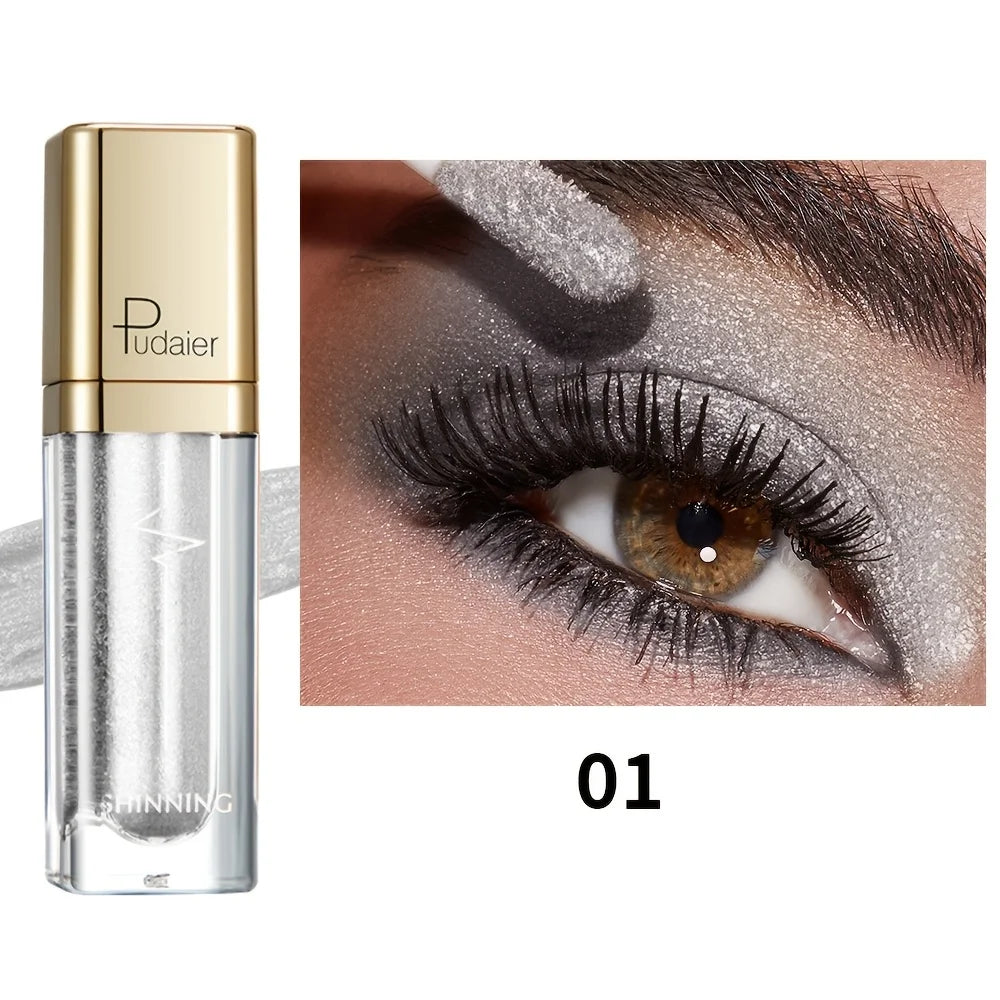 Pudaier silver long lasting eyeshadow for shimmering eye looks