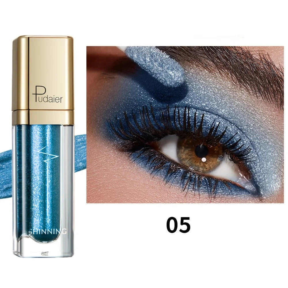 Pudraier blue long lasting eyeshadow for vibrant eye makeup