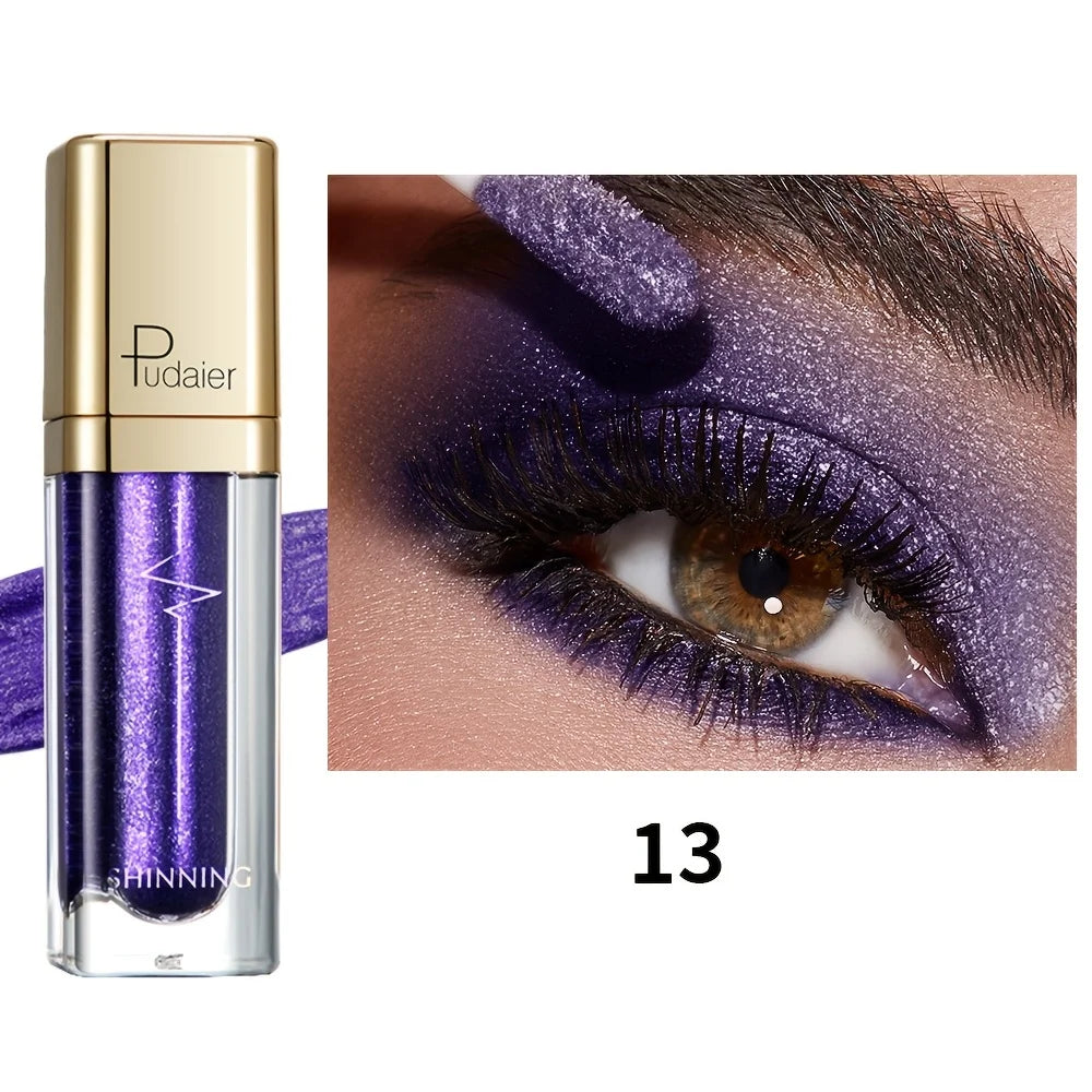 Pudaier long lasting eyeshadow in vibrant purple for all-day wear