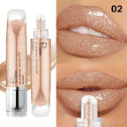 VacationGrabs lip gloss in shimmering nude for a glossy finish