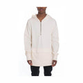 Men's VacationGrabs Pullover Hoodie for Travel in Cream Color with Front Pocket and Zip Closure