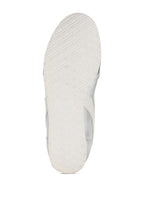 women's metallic lace-up sneakers in grey for casual outings