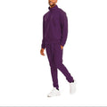 Men's 2PC Track Set in Purple Sportswear for Men with a Comfortable Fit and Stylish Design