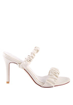 Qualie Ruched Strap Stiletto Sandals