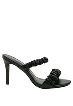 Qualie Ruched Strap Stiletto Sandals