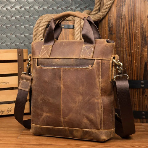 Brown leather travel bag for quality travel bags users